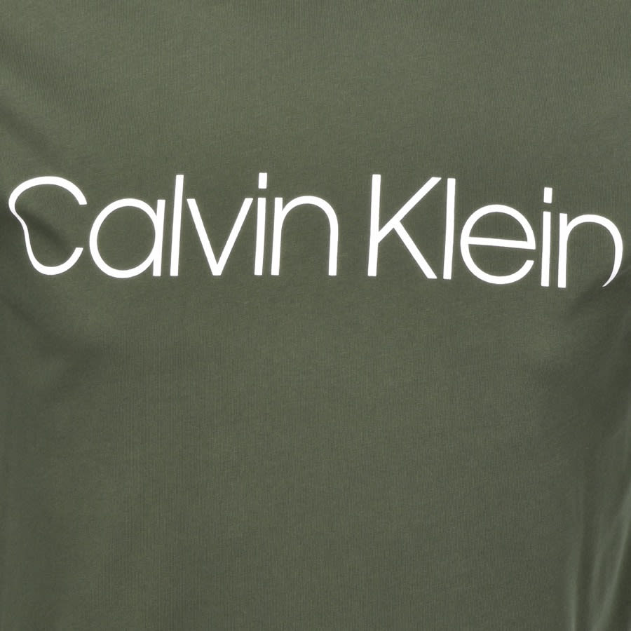 Alternative Image for ProductCalvin Klein Logo T Shirt Khaki3